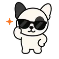 น้องหมามาสคอต KhonTentMate ใส่แว่นดำ