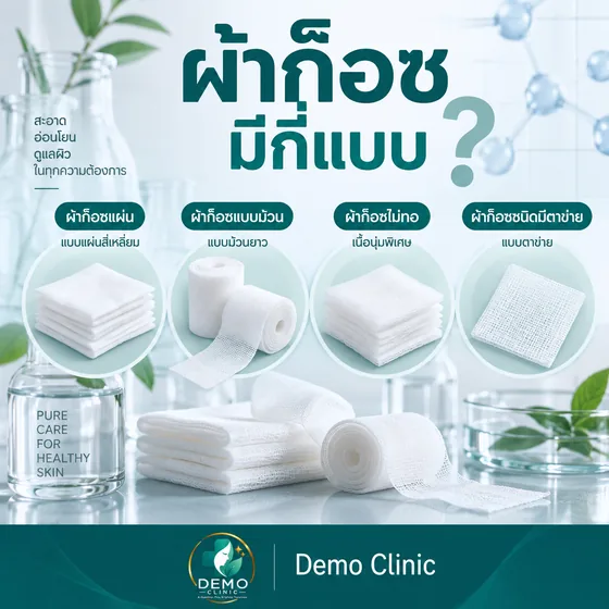 โพสต์ให้ความรู้ ผ้าก๊อซมีกี่แบบ ทั้งแบบแผ่น แบบม้วน ไม่ทอ และตาข่าย